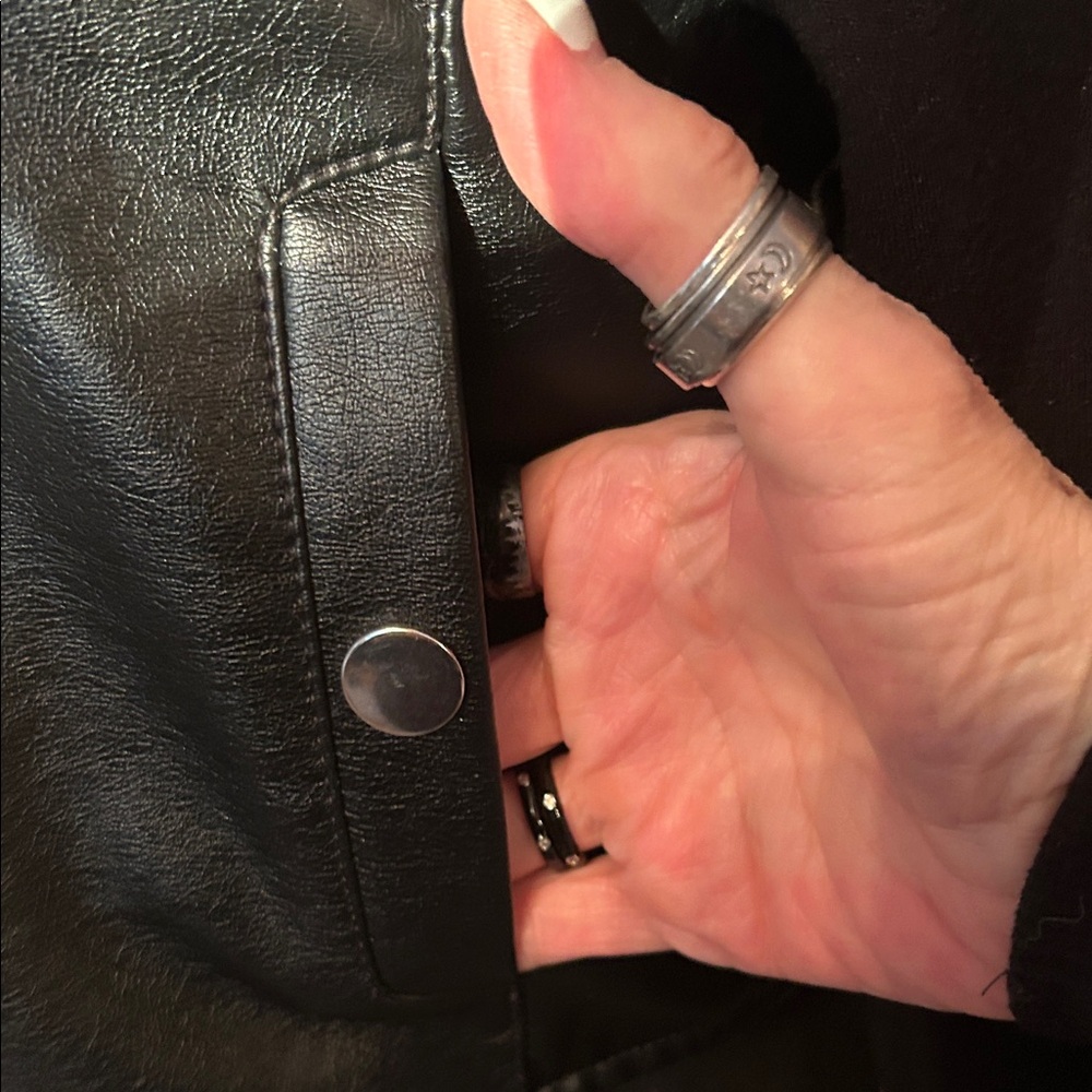 Women's Black Bomber Jacket - Picture 2 of 12